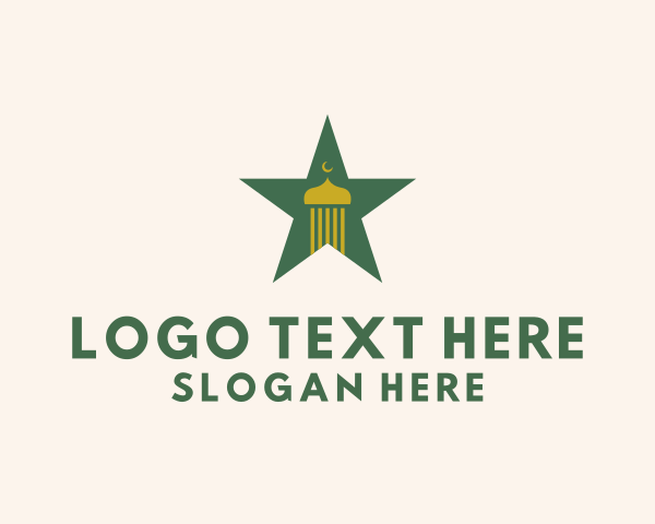 Islamic Star logo example 2