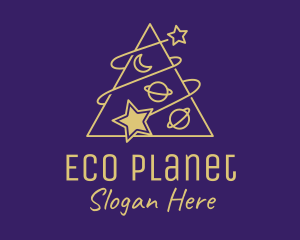 Triangle Planet Stars  logo