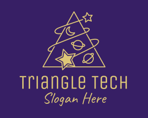 Triangle Planet Stars  logo