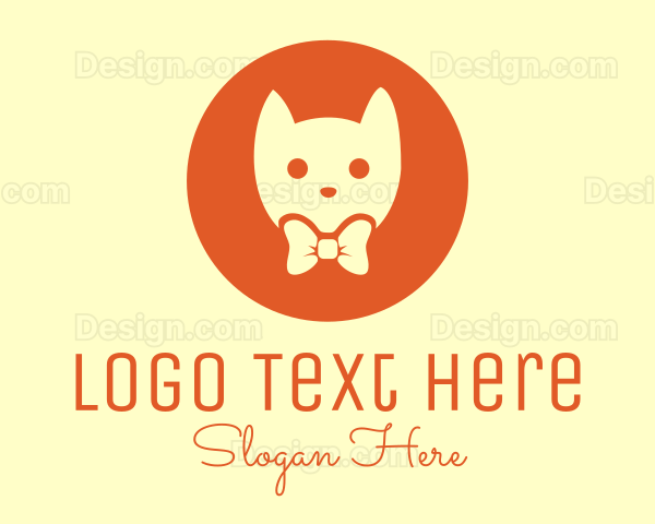 Orange Kitty Cat Logo