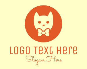 Orange Kitty Cat Logo