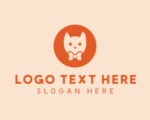 Orange Kitty Cat logo design