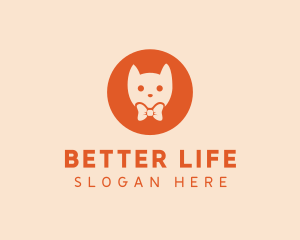 Orange Kitty Cat logo design