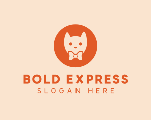 Orange Kitty Cat logo design