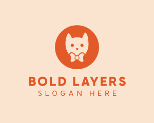 Orange Kitty Cat logo design