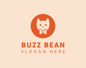 Orange Kitty Cat logo design