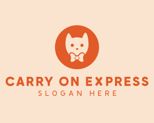 Orange Kitty Cat logo design