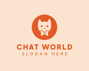 Orange Kitty Cat logo design