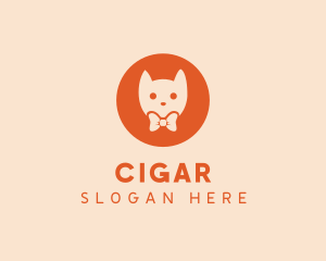 Orange Kitty Cat logo design