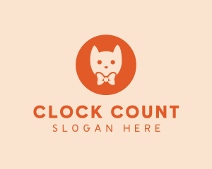 Orange Kitty Cat logo design