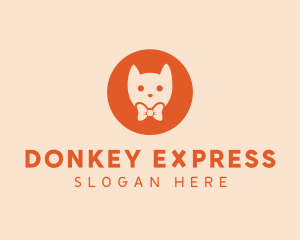 Orange Kitty Cat logo design