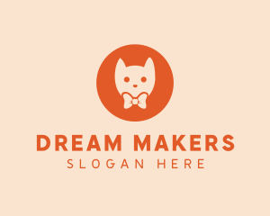 Orange Kitty Cat logo design