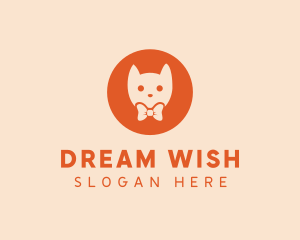 Orange Kitty Cat logo design