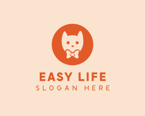 Orange Kitty Cat logo design