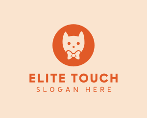 Orange Kitty Cat logo design