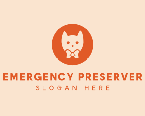 Orange Kitty Cat logo design