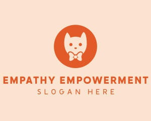 Orange Kitty Cat logo design