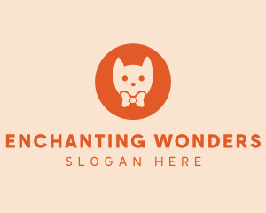 Orange Kitty Cat logo design