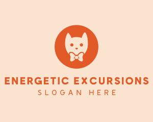 Orange Kitty Cat logo design