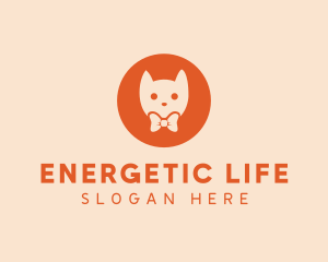 Orange Kitty Cat logo design