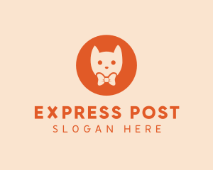 Orange Kitty Cat logo design