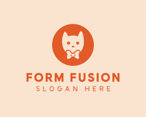 Orange Kitty Cat logo design