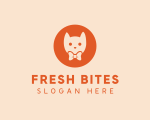 Orange Kitty Cat logo design