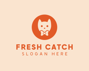 Orange Kitty Cat logo design