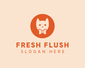 Orange Kitty Cat logo design