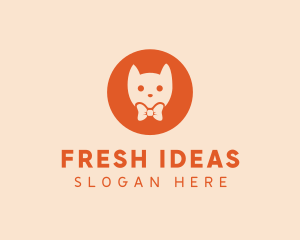 Orange Kitty Cat logo design