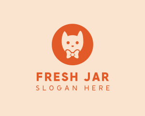 Orange Kitty Cat logo design