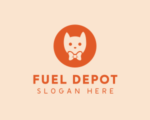 Orange Kitty Cat logo design