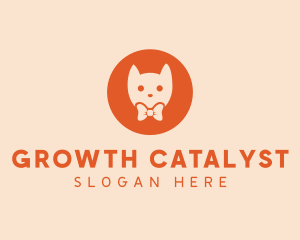 Orange Kitty Cat logo design