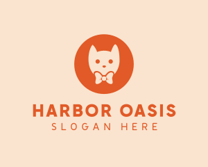 Orange Kitty Cat logo design