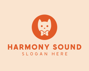 Orange Kitty Cat logo design