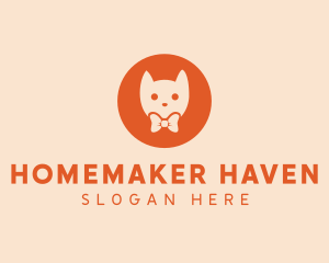 Orange Kitty Cat logo design