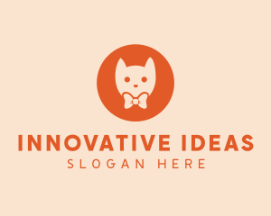 Orange Kitty Cat logo design