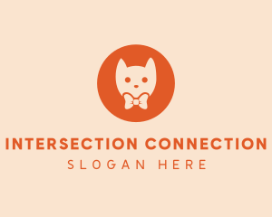 Orange Kitty Cat logo design