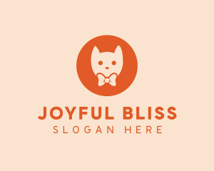 Orange Kitty Cat logo design