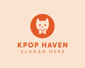 Orange Kitty Cat logo design