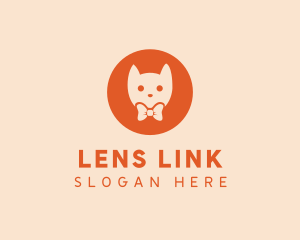 Orange Kitty Cat logo design