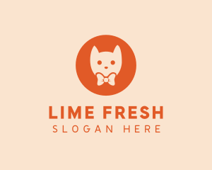 Orange Kitty Cat logo design