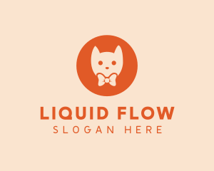 Orange Kitty Cat logo design