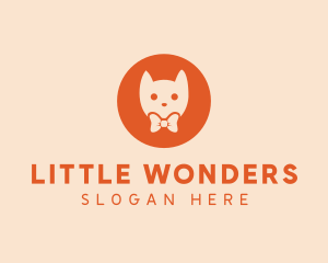 Orange Kitty Cat logo design