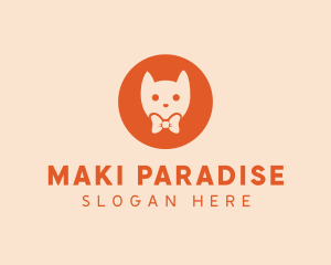 Orange Kitty Cat logo design