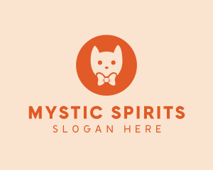 Orange Kitty Cat logo design