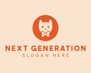 Orange Kitty Cat logo design