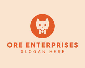 Orange Kitty Cat logo design