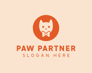 Orange Kitty Cat logo design