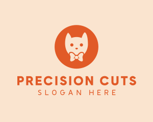 Orange Kitty Cat logo design